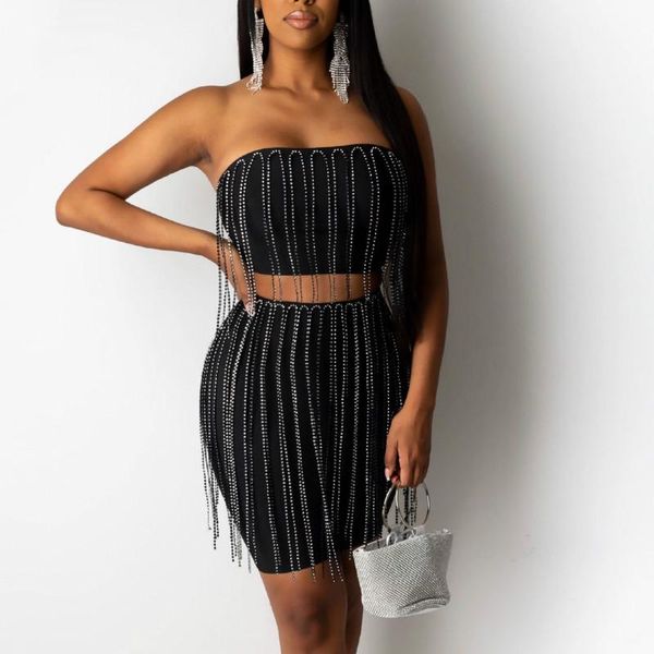 two piece dress pieces set crop off shoulder with mini skirts bodycon tassels fringe clubwear nigh date out women's fashion suits, White
two piece dress pieces set crop off shoulder with mini skirts bodycon tassels fringe clubwear nigh date out women's fashion suits, White