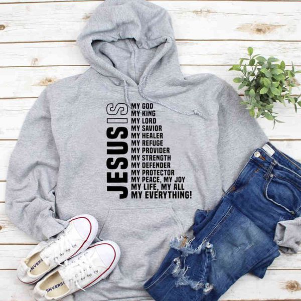 women's hoodies & sweatshirts jesus is my god all original women, woolen hoodies harajuku, gift from the christian bible, strong women, Black
women's hoodies & sweatshirts jesus is my god all original women, woolen hoodies harajuku, gift from the christian bible, strong women, Black