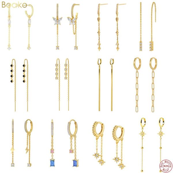 hoop & huggie boako 100% 925 sterling silver vintage long thread tassel drop earrings for women ins korean fashion jewelry hanging pendiente, Golden;silver
hoop & huggie boako 100% 925 sterling silver vintage long thread tassel drop earrings for women ins korean fashion jewelry hanging pendiente, Golden;silver