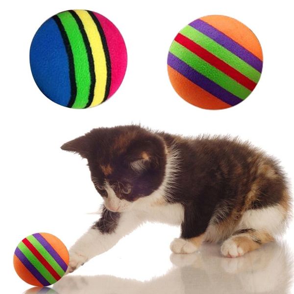 10pcs eva rainbow balls throwing fun interactive play chewing rattle scratch toy cat toys
10pcs eva rainbow balls throwing fun interactive play chewing rattle scratch toy cat toys