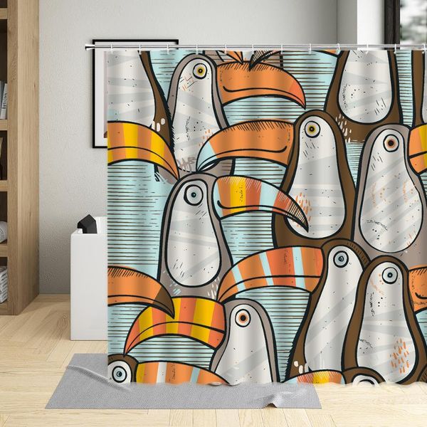 toucan tropical forest bird floral plant leaves cartoons shower curtain polyester fabric bathroom decor bath curtains with hooks
toucan tropical forest bird floral plant leaves cartoons shower curtain polyester fabric bathroom decor bath curtains with hooks