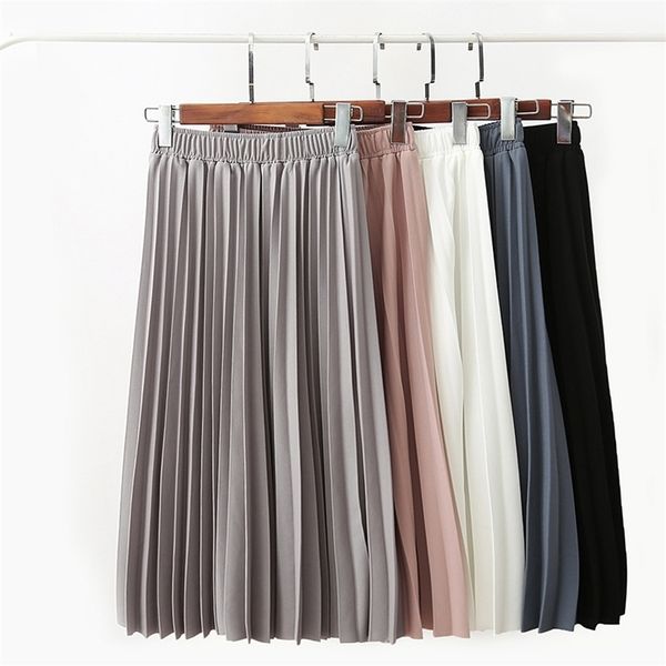 spring summer women high waist skirt solid color pleated skirt women causal midi skirts 210522, Black
spring summer women high waist skirt solid color pleated skirt women causal midi skirts 210522, Black