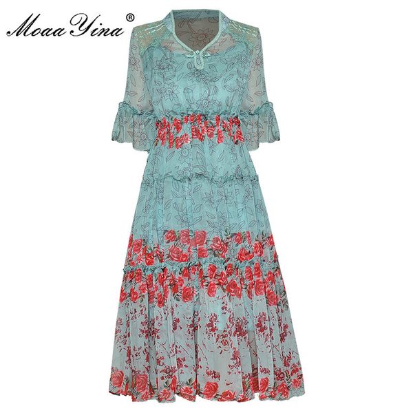 fashion designer dress summer women's dress v neck flare sleeve print vintage dresses 210524, Black;gray
fashion designer dress summer women's dress v neck flare sleeve print vintage dresses 210524, Black;gray