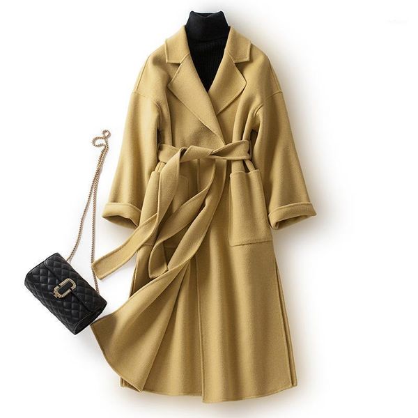 women's wool & blends 100% coat women autumn long korean style winter woman jacket elegant ladies coats and jackets clothes wpy1433, Black
women's wool & blends 100% coat women autumn long korean style winter woman jacket elegant ladies coats and jackets clothes wpy1433, Black