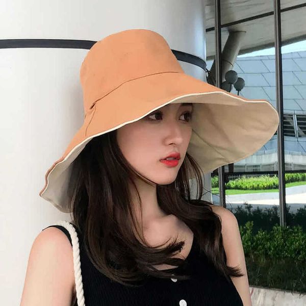 sun hat big eaves double-sided fisherman's female summer korean ultraviolet sun outdoor sunscreen pure color cloth hat, Blue;gray
sun hat big eaves double-sided fisherman's female summer korean ultraviolet sun outdoor sunscreen pure color cloth hat, Blue;gray