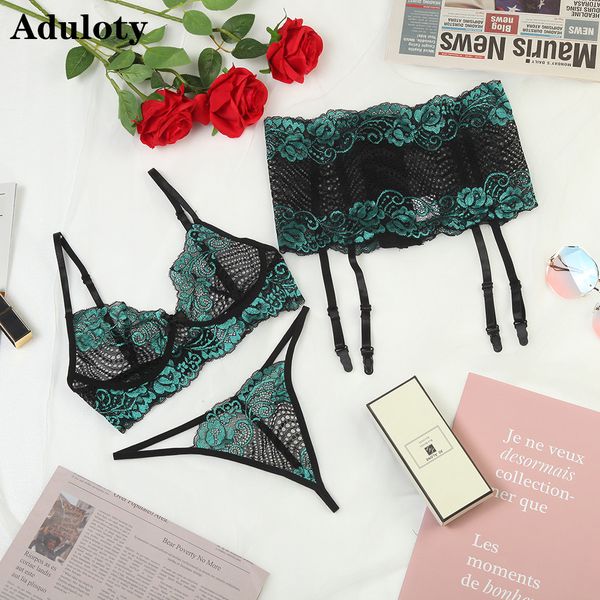 aduloty womens garter belt lace lingerie set embroidered underwear and thong mesh breathable bra panties suit, Black;white
aduloty womens garter belt lace lingerie set embroidered underwear and thong mesh breathable bra panties suit, Black;white