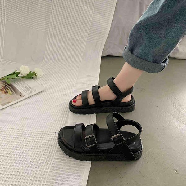 cinessd pu platform summer shoes woman solid gladiator sandals women buckle flat sandale femme casual cnhh, Black
cinessd pu platform summer shoes woman solid gladiator sandals women buckle flat sandale femme casual cnhh, Black