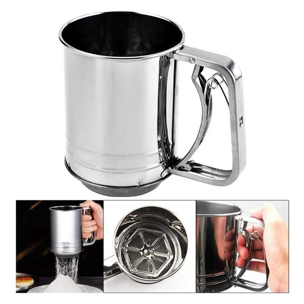 baking & pastry tools handheld stainless steel flour mesh bolt sifter mechanical sieve cup icing sugar bake tool kitchen
baking & pastry tools handheld stainless steel flour mesh bolt sifter mechanical sieve cup icing sugar bake tool kitchen