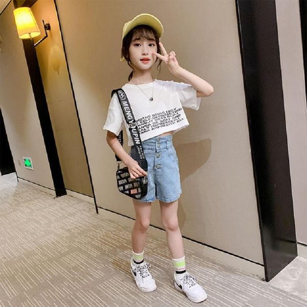 clothing sets 2021 summer clothes for teenager girl cotton short sleeve fashion t-shirt soft jeans 3 4 5 6 7 8 9 10 years old girls, White
clothing sets 2021 summer clothes for teenager girl cotton short sleeve fashion t-shirt soft jeans 3 4 5 6 7 8 9 10 years old girls, White