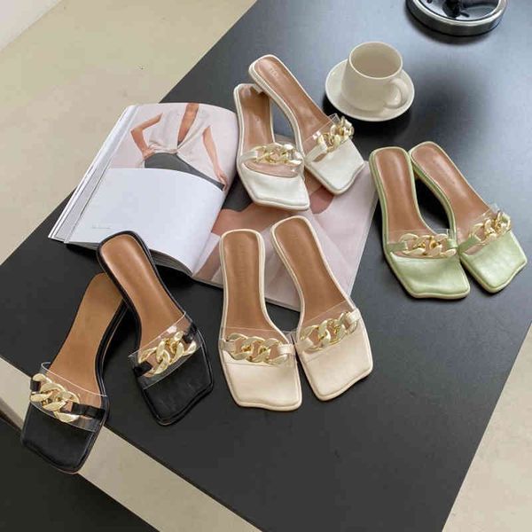 slippers square toe women sandals open metal chain 2021 summer beach shoes thick low heels outdoor flip flops 4u25, Black
slippers square toe women sandals open metal chain 2021 summer beach shoes thick low heels outdoor flip flops 4u25, Black
