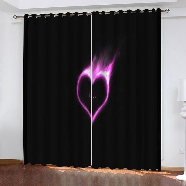 curtain & drapes customized size luxury blackout 3d window curtains black heart for living room
curtain & drapes customized size luxury blackout 3d window curtains black heart for living room