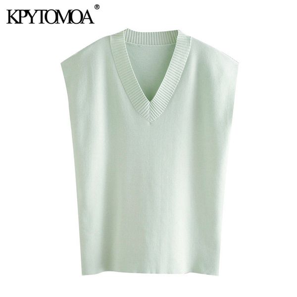 women fashion oversized knitted vest sweater vintage v neck sleeveless side vents female waistcoat chic 210416, White;black
women fashion oversized knitted vest sweater vintage v neck sleeveless side vents female waistcoat chic 210416, White;black