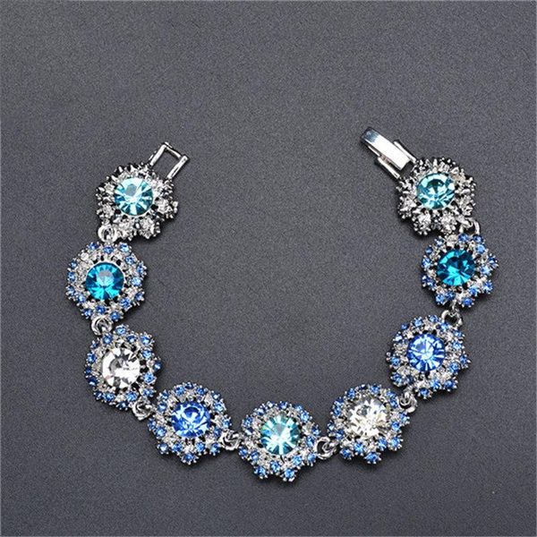 link, chain 2021 luxury beautiful blue silver gold bracelet for women colorful austrian crystal fashion heart wholesale, Black
link, chain 2021 luxury beautiful blue silver gold bracelet for women colorful austrian crystal fashion heart wholesale, Black