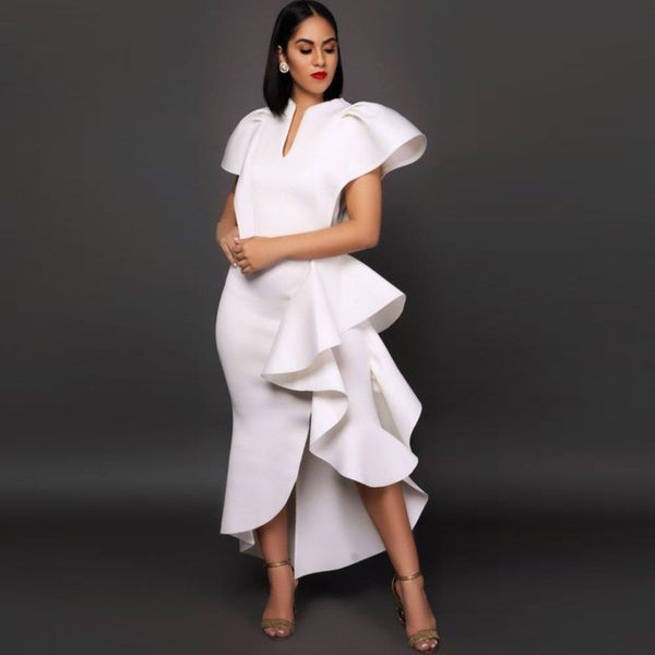 new summerv-neck ruffled high waist large size slim irregular hem women's dress party dress bodycon boho dress 210422, Black;gray
new summerv-neck ruffled high waist large size slim irregular hem women's dress party dress bodycon boho dress 210422, Black;gray