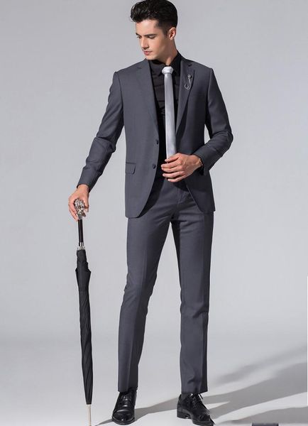 men's suits & blazers gentlemen slim fit grey 2 piece wedding tuexdos formal prom suit party blazer (jacket+pants) streetwear custom ma, White;black
men's suits & blazers gentlemen slim fit grey 2 piece wedding tuexdos formal prom suit party blazer (jacket+pants) streetwear custom ma, White;black