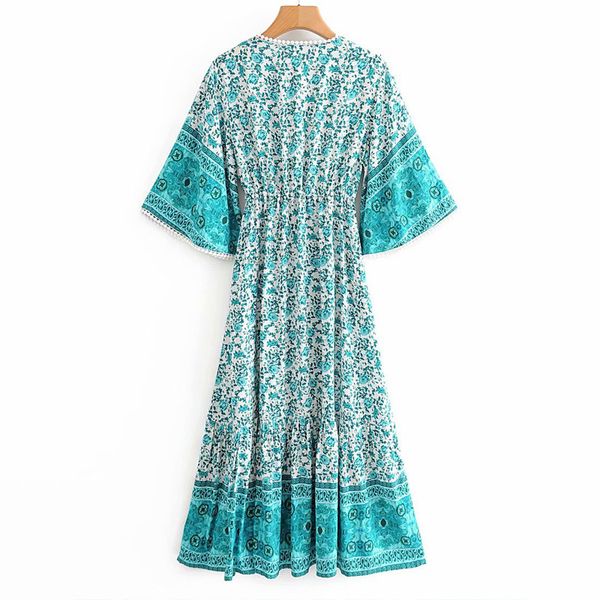 dresses national wind v-neck trumpet sleeve sunscreen beach vacation sweet women's bohemian long chic print female dress, Black;gray
dresses national wind v-neck trumpet sleeve sunscreen beach vacation sweet women's bohemian long chic print female dress, Black;gray