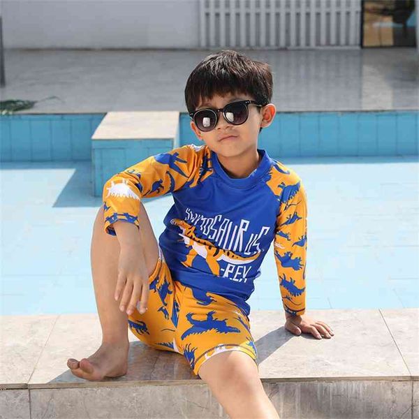 factorybyu7 cartoon long new sleeve korean children's dinosaur shark large split baby swimsuit, White;black
factorybyu7 cartoon long new sleeve korean children's dinosaur shark large split baby swimsuit, White;black