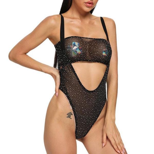 women's shapers nightclub bengdi drilling twopiece net gauze exposed buttocks underwear two-piece, Black;white
women's shapers nightclub bengdi drilling twopiece net gauze exposed buttocks underwear two-piece, Black;white