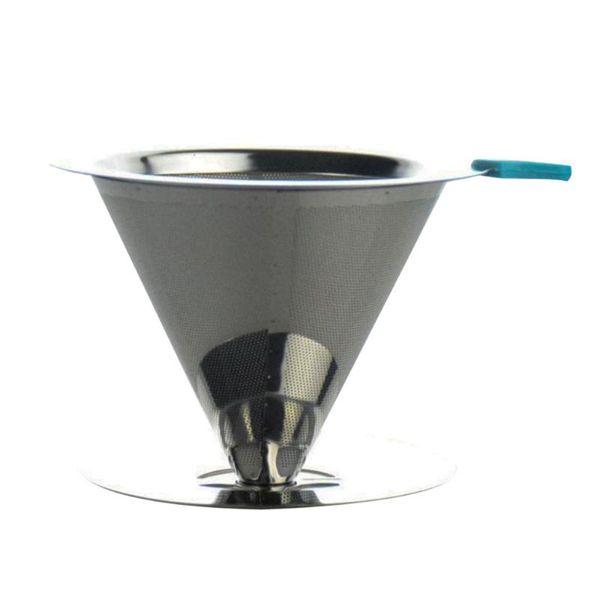 coffee filters stainless steel filter practical dripper v60 funnel with base silver (1-2 cups)
coffee filters stainless steel filter practical dripper v60 funnel with base silver (1-2 cups)