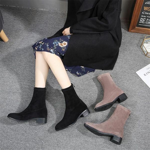 boots fashion ankle elastic sock chunky high heels stretch women autumn booties pointed toe pump size 32-43, Black
boots fashion ankle elastic sock chunky high heels stretch women autumn booties pointed toe pump size 32-43, Black