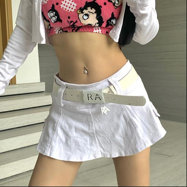 girls harajuku dropped waist punk women skirts design white mini denim pant skirt with belt, Black
girls harajuku dropped waist punk women skirts design white mini denim pant skirt with belt, Black