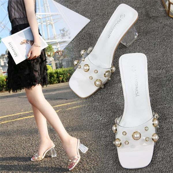 slippers 2021 fashion rivet women sandals pvc jelly crystal transparent clear high heels summer party pumps shoes large size 461, Black
slippers 2021 fashion rivet women sandals pvc jelly crystal transparent clear high heels summer party pumps shoes large size 461, Black