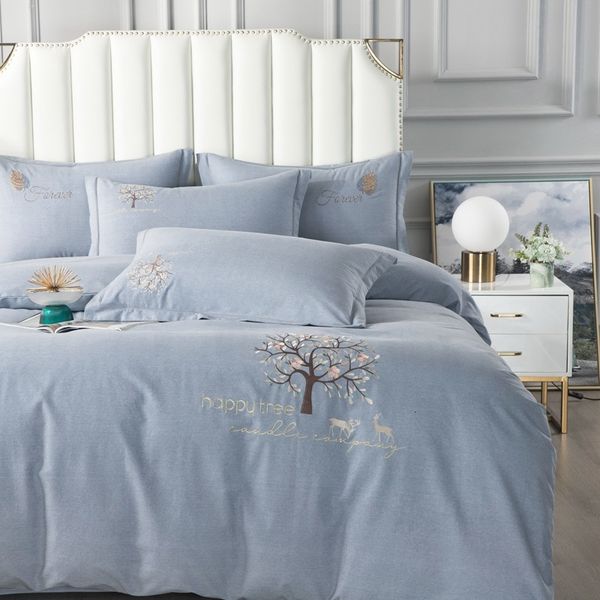 light luxury embroidery four piece set craft jet ground cotton bed sheet quilt cover bedding live broadcast
light luxury embroidery four piece set craft jet ground cotton bed sheet quilt cover bedding live broadcast