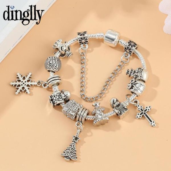 charm bracelets dinglly 2021 christmas tree snowflake cross for women men original boys girls gift bag beads bracelet xmas gifts, Golden;silver
charm bracelets dinglly 2021 christmas tree snowflake cross for women men original boys girls gift bag beads bracelet xmas gifts, Golden;silver