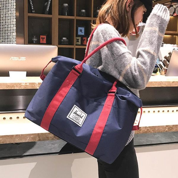 travel bag women's portable simple luggage large capacity waterproof shoulder fitness duffel bags
travel bag women's portable simple luggage large capacity waterproof shoulder fitness duffel bags