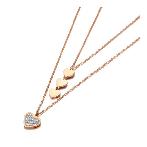 chokers original design double layer heart charm pendant necklaces for women stainless steel cz crystal choker necklace n20213, Golden;silver
chokers original design double layer heart charm pendant necklaces for women stainless steel cz crystal choker necklace n20213, Golden;silver