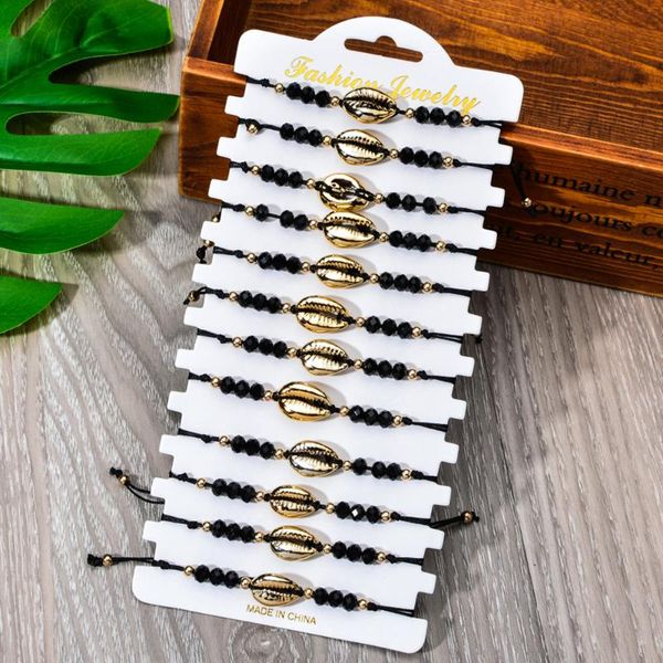 charm bracelets bohemian crystal beads shell charms set adjustable handmade woven rope chain bracelet for women cuff jewelry 12pcs/set, Golden;silver
charm bracelets bohemian crystal beads shell charms set adjustable handmade woven rope chain bracelet for women cuff jewelry 12pcs/set, Golden;silver