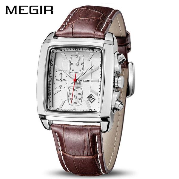 wristwatches megir square chronograph quartz men watch genuine leather watches clock waterproof luminous relogio masculino 2028g, Slivery;brown
wristwatches megir square chronograph quartz men watch genuine leather watches clock waterproof luminous relogio masculino 2028g, Slivery;brown