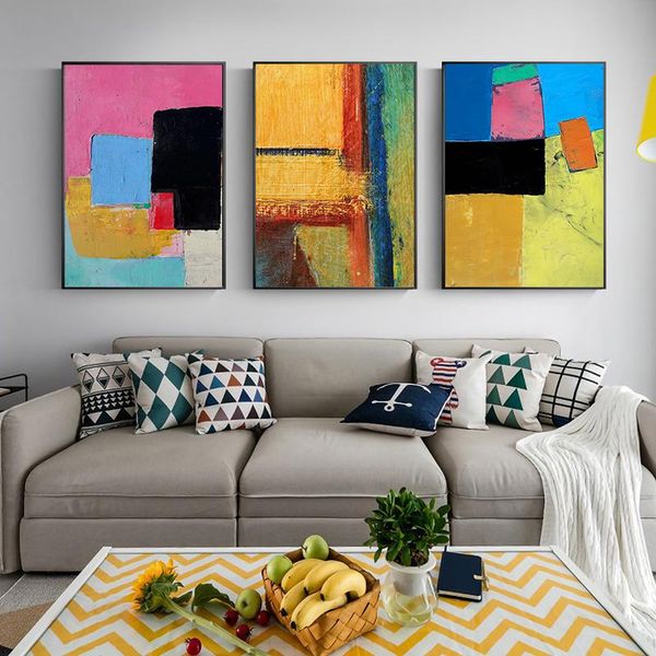 paintings abstract geometric colorful oil painting canvas posters prints cuadros wall art for living room home decor no frame
paintings abstract geometric colorful oil painting canvas posters prints cuadros wall art for living room home decor no frame