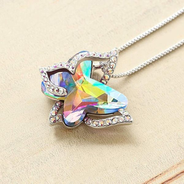 pendant necklaces women colorful hollow butterfly crystal necklace with premium birthstone brilliant jewelry gifts for 2022, Silver
pendant necklaces women colorful hollow butterfly crystal necklace with premium birthstone brilliant jewelry gifts for 2022, Silver