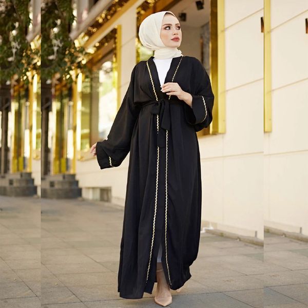

Ramadan Open Abaya Dubai Turkey Muslim Abayas for Women Turkish Jalabiya Hijab Dress Islam Caftan Arabic Kimono Kaftan Robe Eid