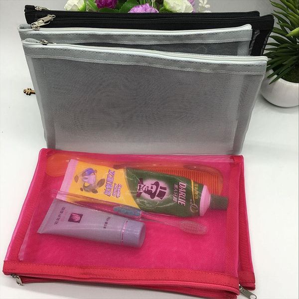 travel cosmetic women fashion bag black mesh zipper makeup case animal make up bags organizer storage pouch toiletry
travel cosmetic women fashion bag black mesh zipper makeup case animal make up bags organizer storage pouch toiletry