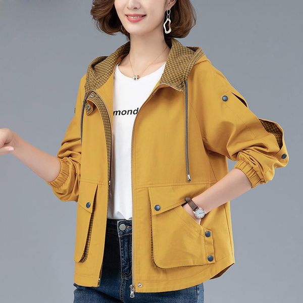 women's jackets 2021 spring autumn women jacket hooded loose letter zipper outwear casual all-match plus size female windbreaker short, Black;brown
women's jackets 2021 spring autumn women jacket hooded loose letter zipper outwear casual all-match plus size female windbreaker short, Black;brown