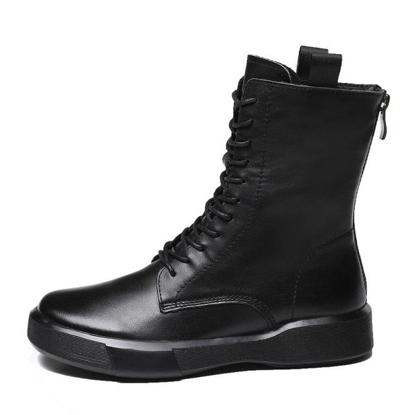 boots 2021 fashion women autumn winter shoes soft bottom 100% genuine leather flat mid calf casual warm, Black
boots 2021 fashion women autumn winter shoes soft bottom 100% genuine leather flat mid calf casual warm, Black
