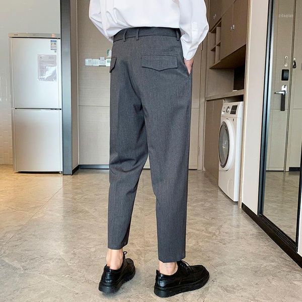 men's suits & blazers work coveralls slim pants small trousers casual formal elastic drape feeling thickened fashion, White;black
men's suits & blazers work coveralls slim pants small trousers casual formal elastic drape feeling thickened fashion, White;black