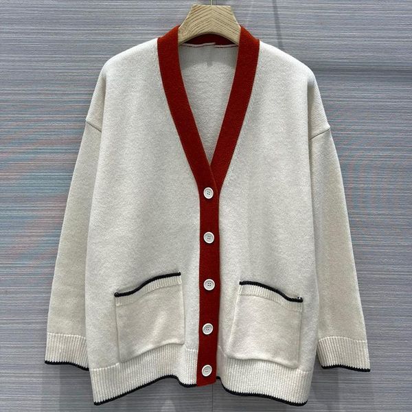 women's knits & tees fashion women cashmere sweater spring and autumn long sleeves v neck cardigan casual street female, White
women's knits & tees fashion women cashmere sweater spring and autumn long sleeves v neck cardigan casual street female, White