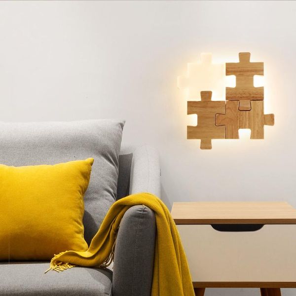 aisle corridor creative solid wood led bedroom study wall lamp combination puzzle nordic living room style
aisle corridor creative solid wood led bedroom study wall lamp combination puzzle nordic living room style