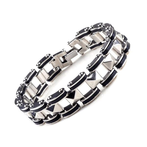 link, chain 10pcs mens bracelet black silver stainless steel rubber biker bangle jewelry
link, chain 10pcs mens bracelet black silver stainless steel rubber biker bangle jewelry