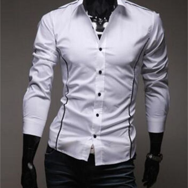 fashion cotton slim long sleeve casual black/white/gray men shirt for tshirt size: -xxxl, White;black
fashion cotton slim long sleeve casual black/white/gray men shirt for tshirt size: -xxxl, White;black