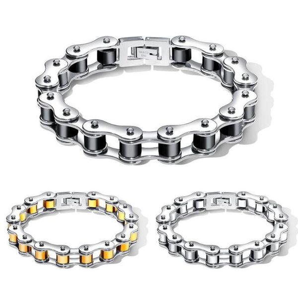 cool heavy men biker bicycle motorcycle link chain men's bracelet & bangle fashion punk stainless steel jewelry 12mm 20.5cm link,, Black
cool heavy men biker bicycle motorcycle link chain men's bracelet & bangle fashion punk stainless steel jewelry 12mm 20.5cm link,, Black