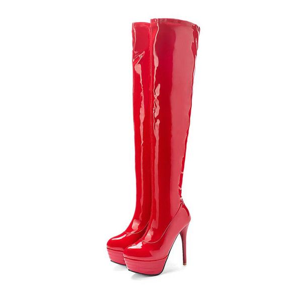 boots women on the knee stiletto boots nice round toe pretty red black white party shoes and size 3-14 t8o7
boots women on the knee stiletto boots nice round toe pretty red black white party shoes and size 3-14 t8o7