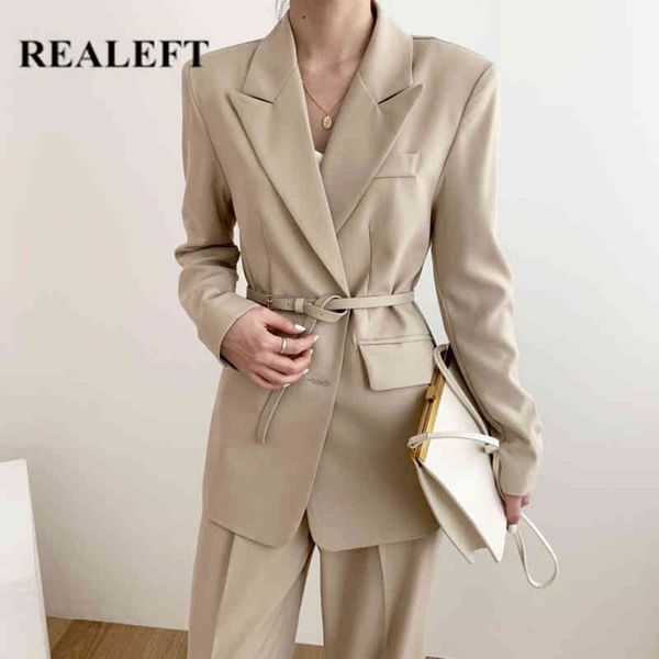autumn winter minimalist blazer with belt single breasted long sleeve formal chic women's jacket outwear female 210428, White;black
autumn winter minimalist blazer with belt single breasted long sleeve formal chic women's jacket outwear female 210428, White;black