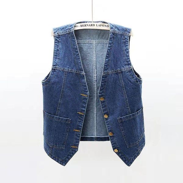 women's vests spring jacket summer bf style all-match denim coat loose oversized vest with single-breasted sleeveless femme, Black;white
women's vests spring jacket summer bf style all-match denim coat loose oversized vest with single-breasted sleeveless femme, Black;white