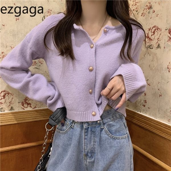 ezgaga cardigan women autumn winter new korean loose casual ladies cropped sweater solid tender outwear fashion 210430, White
ezgaga cardigan women autumn winter new korean loose casual ladies cropped sweater solid tender outwear fashion 210430, White