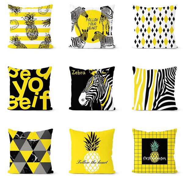 pillow case zebra pineapple pattern throw yellow geometry cushion covers for home sofa chair decorative pillowcases
pillow case zebra pineapple pattern throw yellow geometry cushion covers for home sofa chair decorative pillowcases