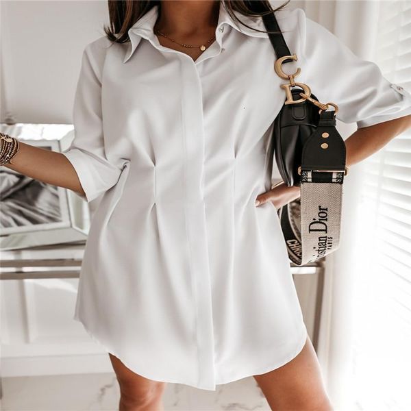 women's blouses & shirts women long sleeve white blouse office lady shirt dress irregular cut solid color turn-down collar qzad
women's blouses & shirts women long sleeve white blouse office lady shirt dress irregular cut solid color turn-down collar qzad